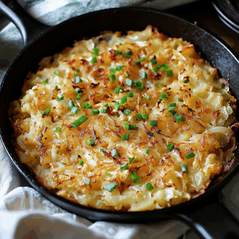 Irish Cheddar & Cabbage Hash Brown Skillet