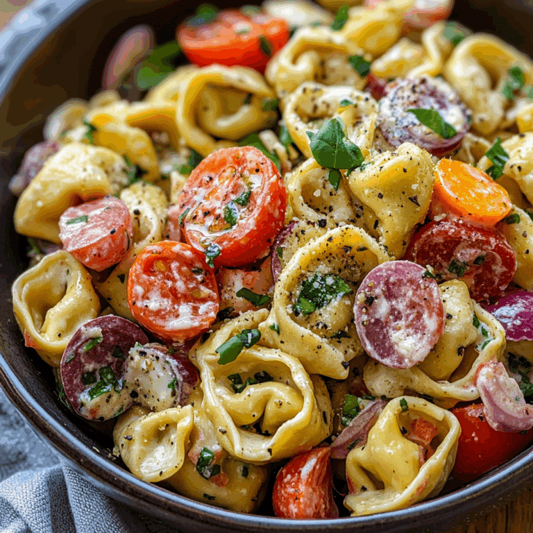 Italian Tortellini Pasta Salad
