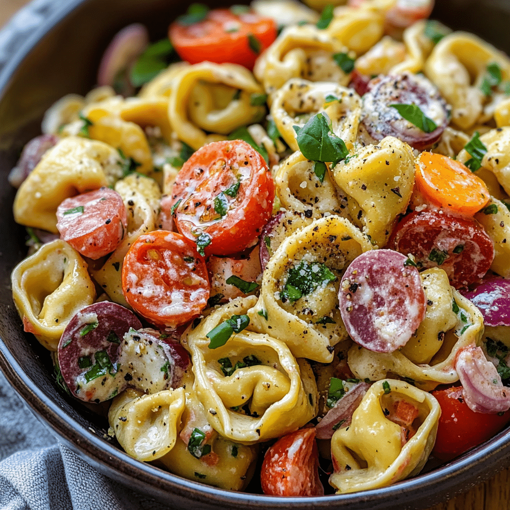 Italian Tortellini Pasta Salad