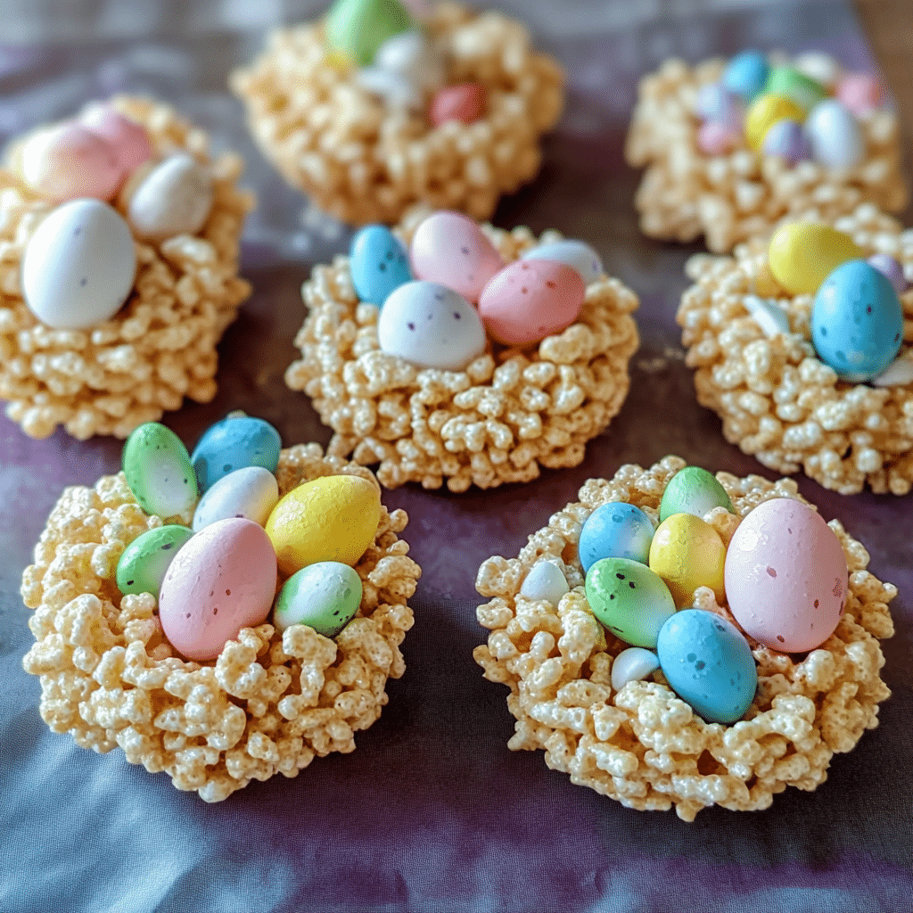 Krispies Easter Egg Nests