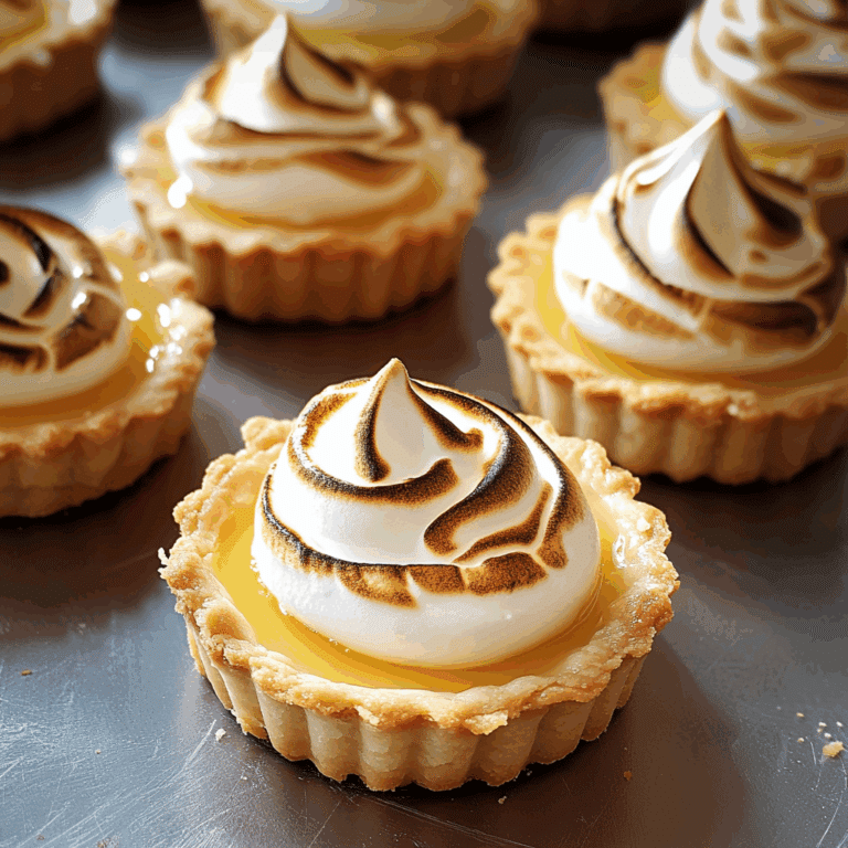 Mini Lemon Tart Meringue