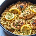 One Pot Lemon Herb Chicken Rice