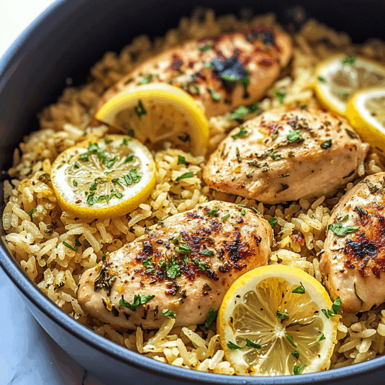 One Pot Lemon Herb Chicken Rice