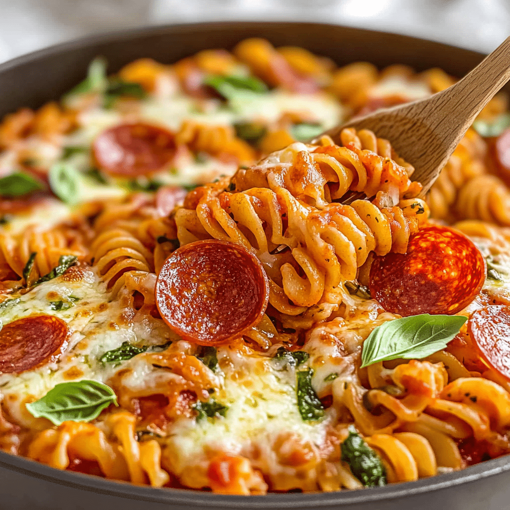 One Pot Pizza Pasta