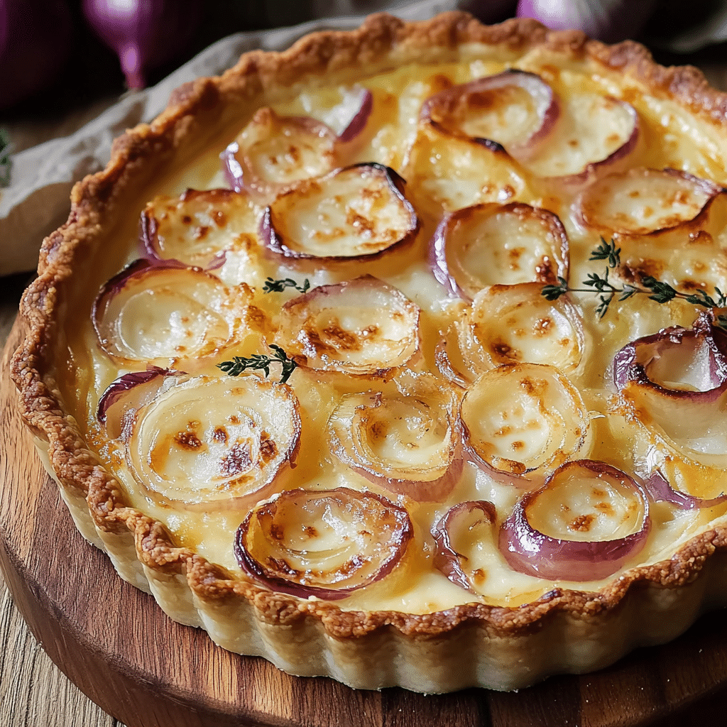 Onion Cottage Cheese Tart