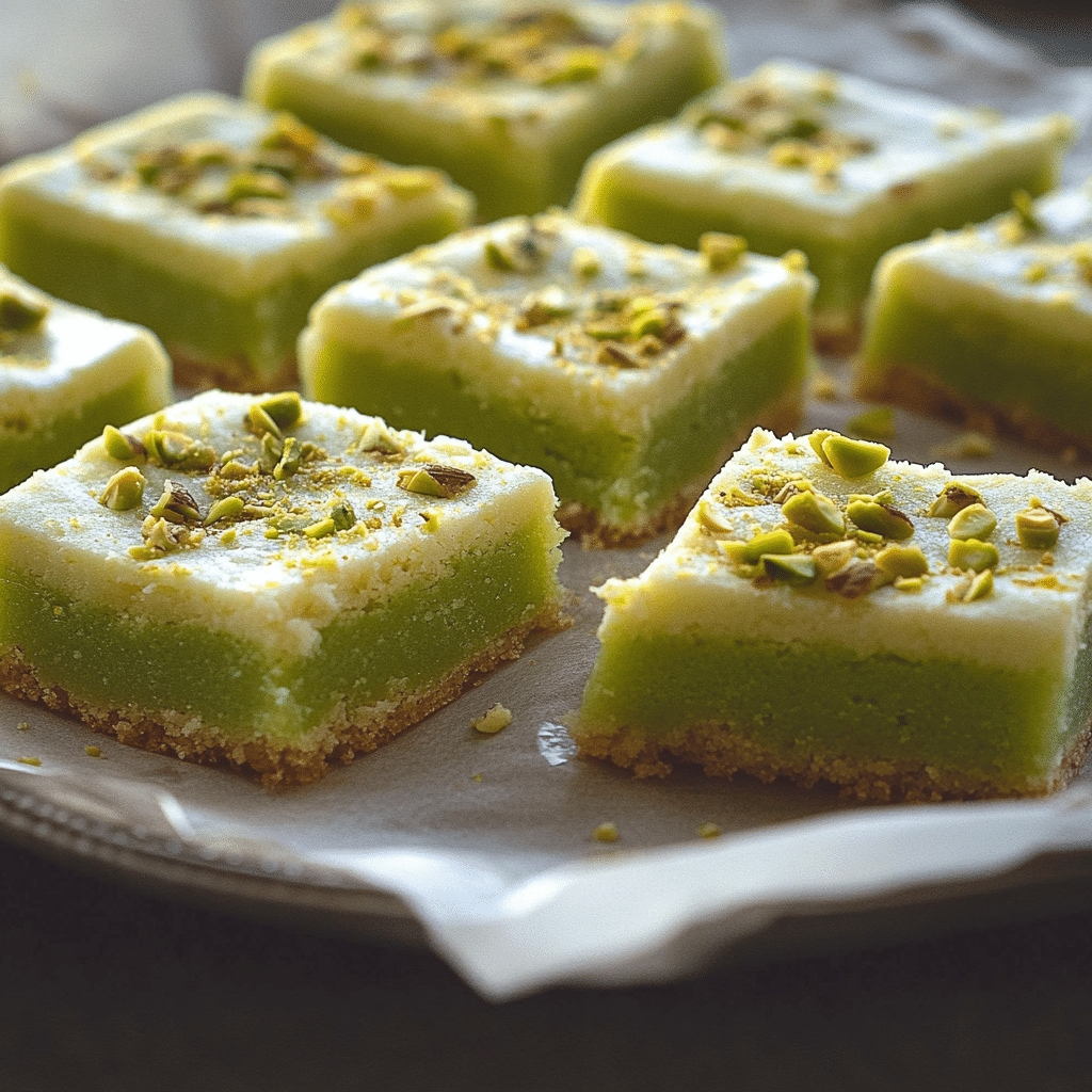 Pistachio Pudding Sugar Cookie Bars