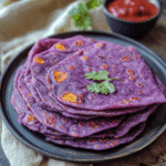 Purple Sweet Potato Roti