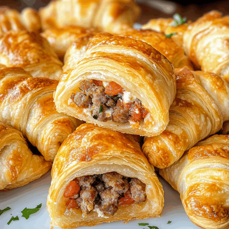 Rotel Sausage & Cream Cheese Crescents