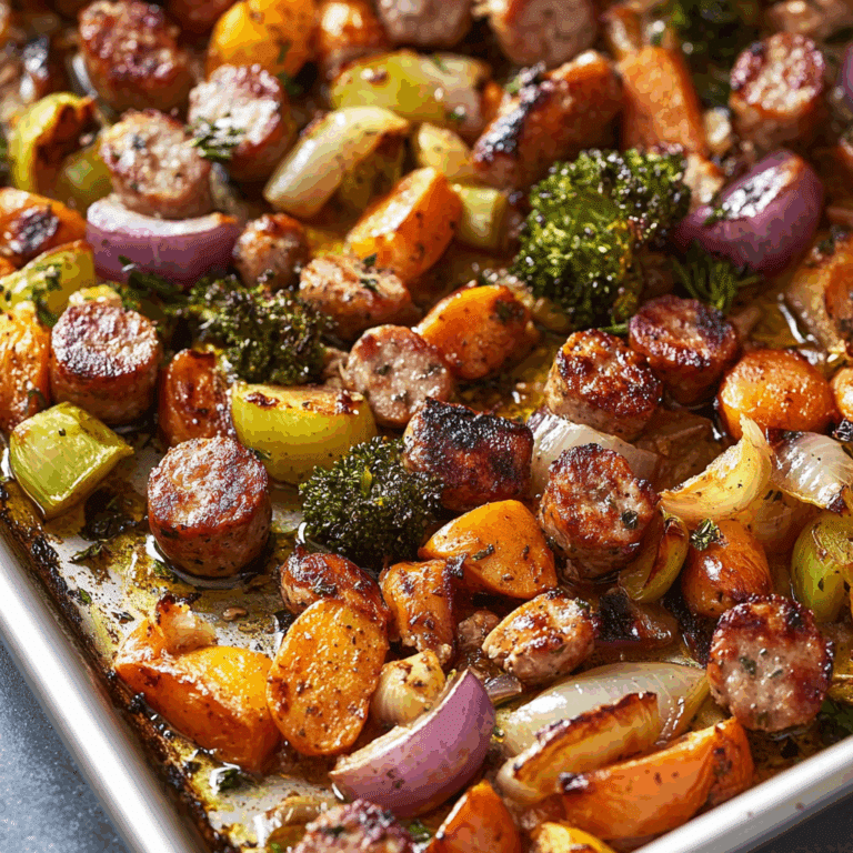 Sheet Pan Chicken Sausage
