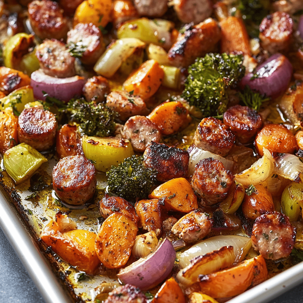 Sheet Pan Chicken Sausage