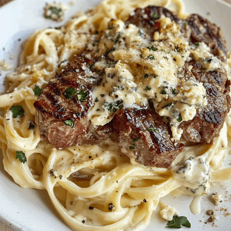 Steak Gorgonzola Alfredo