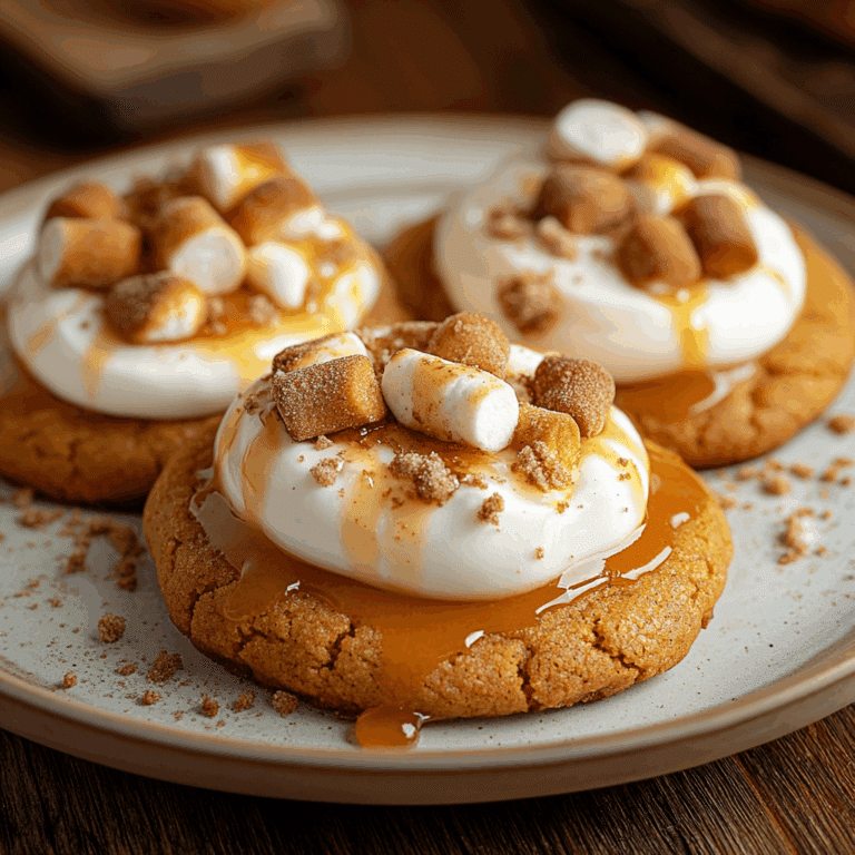 Sweet Potato Cookies with Toasted Marshmallow