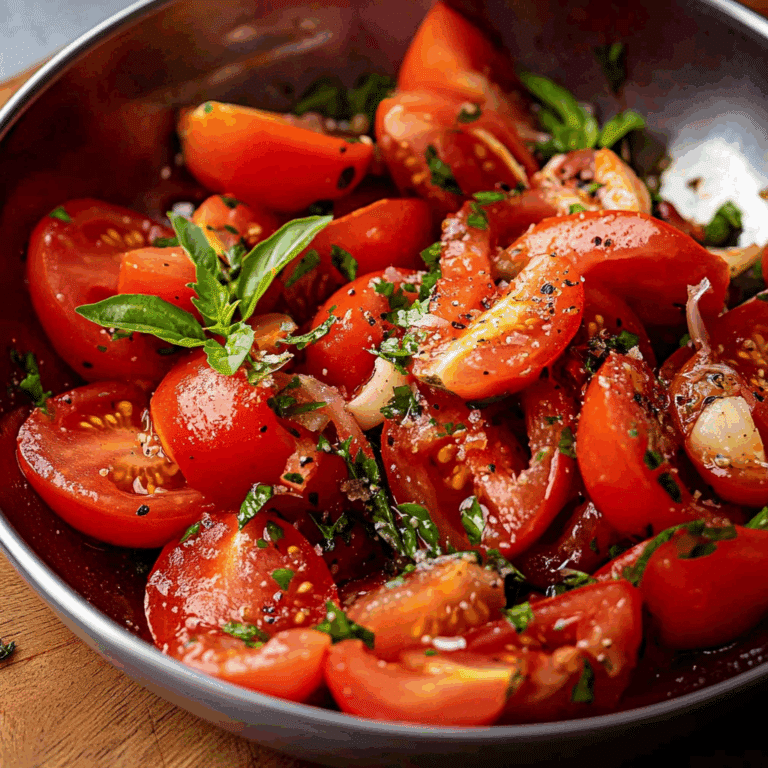 Tomato Garlic Salad