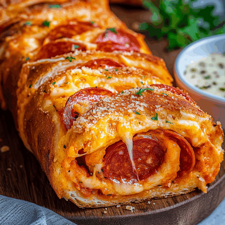 Tremendous Cheesy Pepperoni Stromboli