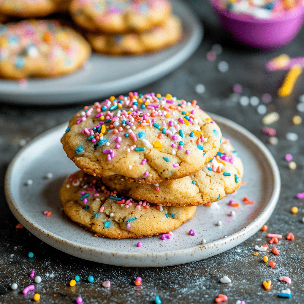 Unicorn Cookies with Sprinkles