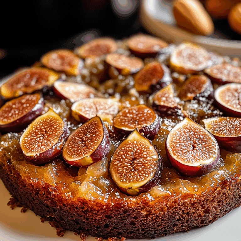Upside Down Almond Fig Cake