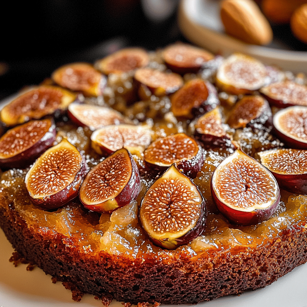 Upside Down Almond Fig Cake