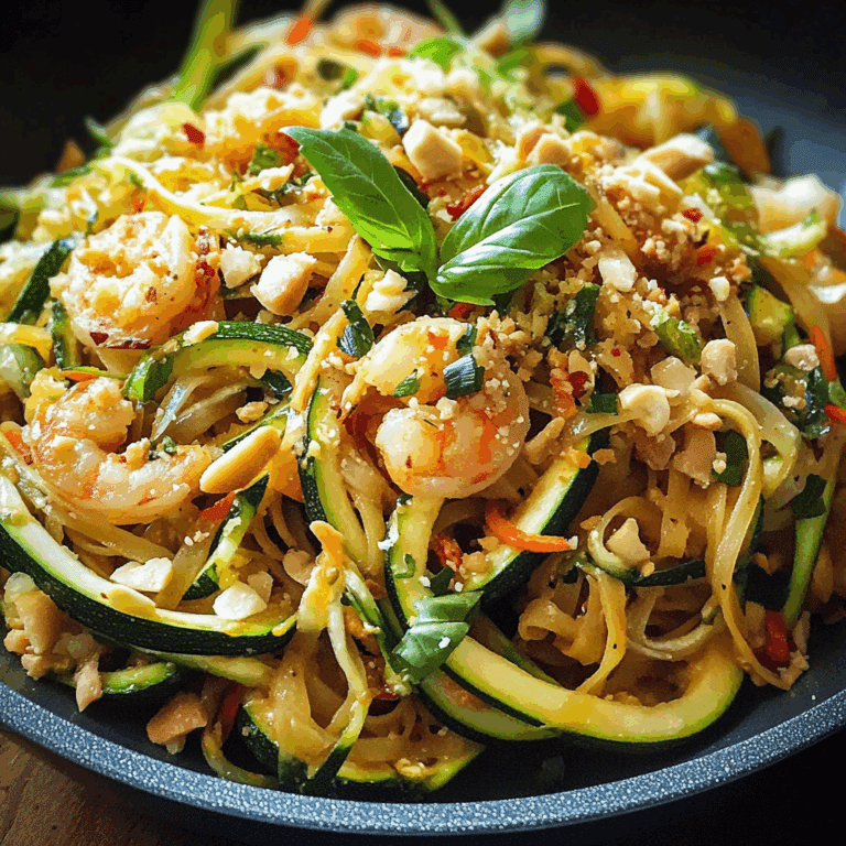 Zucchini Pad Thai Low Carb