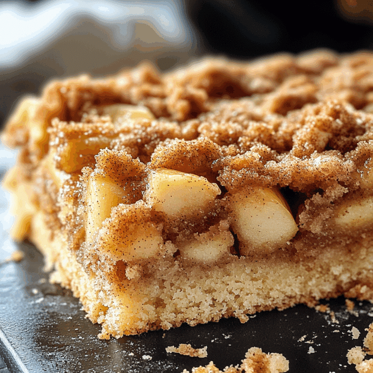 Apple Coffee Cake with Cinnamon Streusel