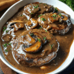 Bobby Flay Salisbury Steak with Mushroom Gravy