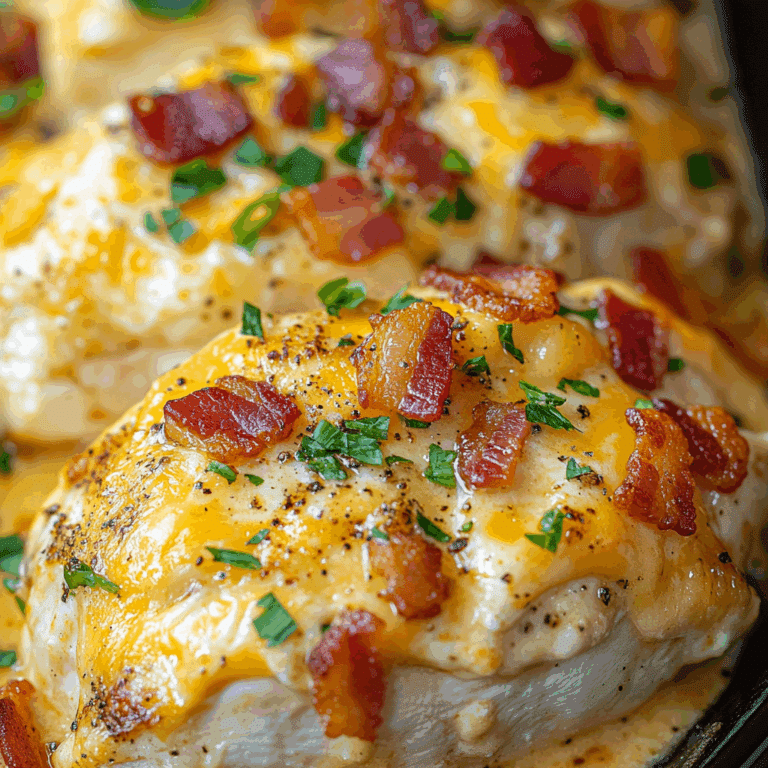 Cheesy Million Dollar Baked Chicken Breast with Cream Cheese & Bacon!