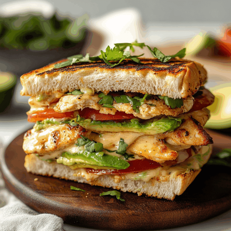 Chicken Avocado Melt Sandwich