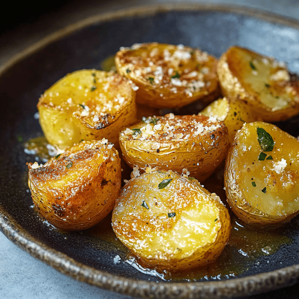 Crispy Roasted Batatas à Murro Potatoes