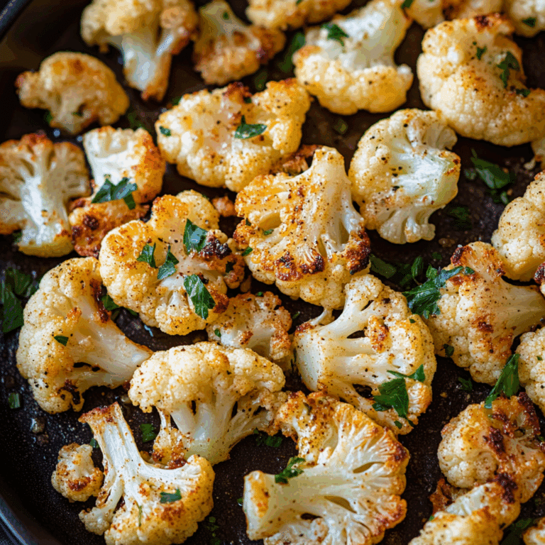 Easy Roasted Cauliflower Recipe
