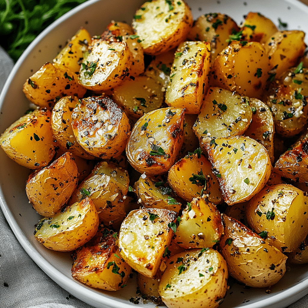 GARLIC ROAST POTATOES