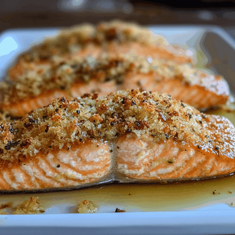Honey Mustard Salmon with Panko Crust Recipe