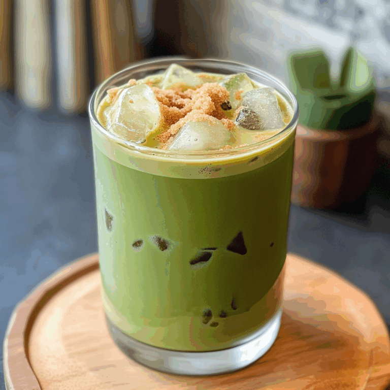 Iced Brown Sugar Matcha Latte