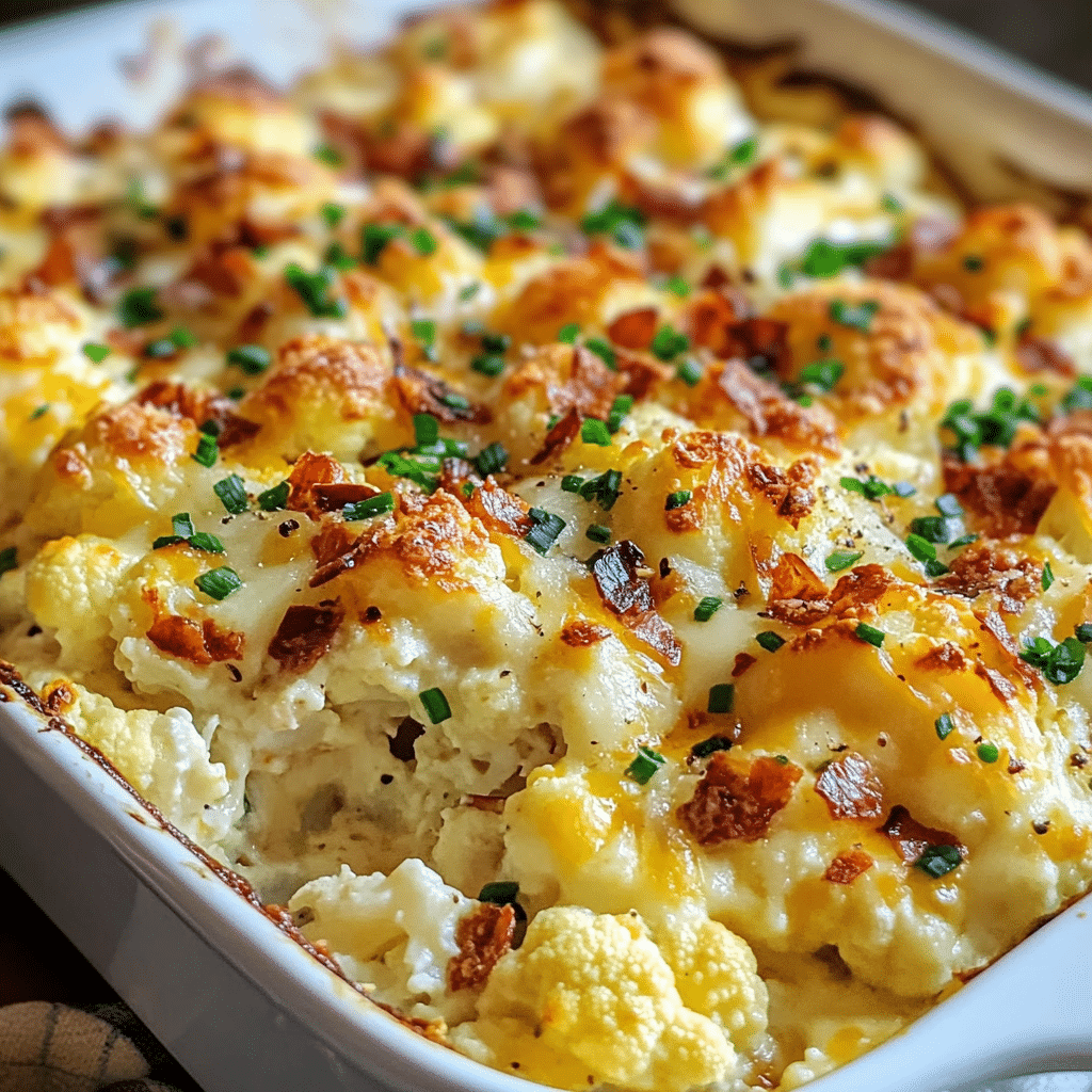 Loaded Cauliflower Casserole