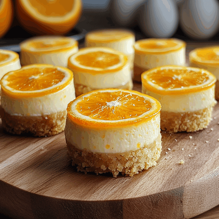 Mini Easter Orange Cheesecakes