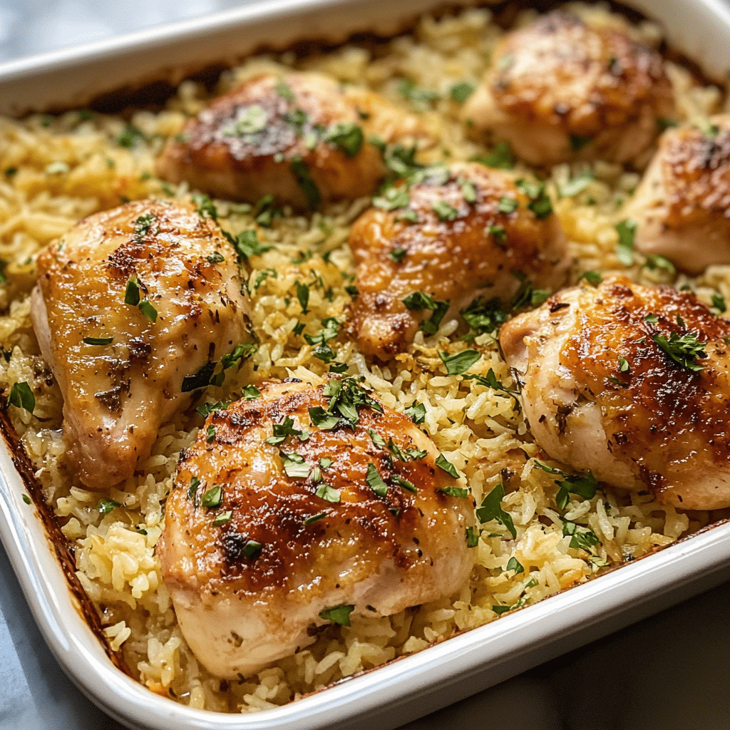 Oven Baked Chicken and Rice