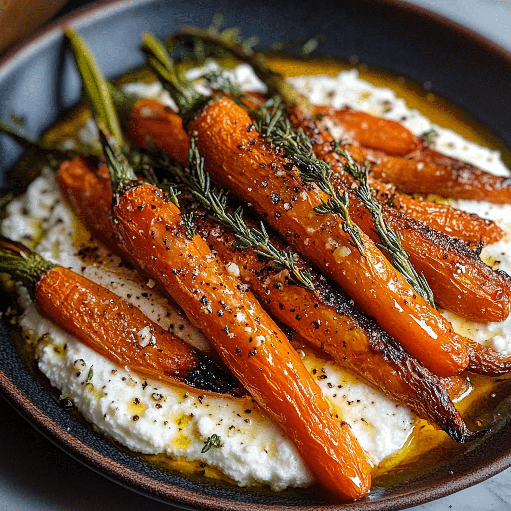 Roasted Carrots with Ricotta