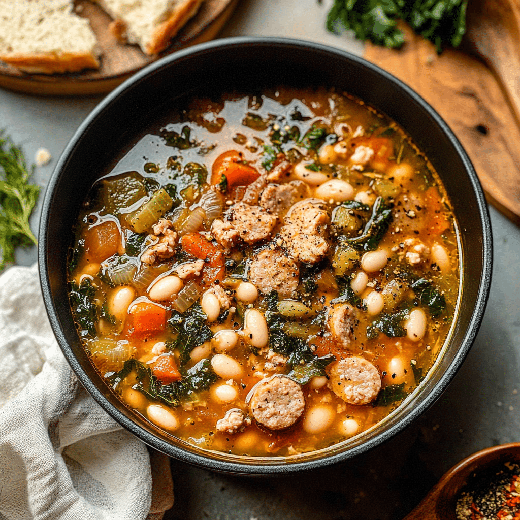 Sausage Fennel and White Bean Soup