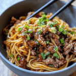 Sticky Beef Noodles