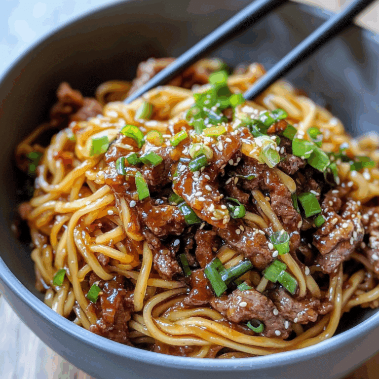 Sticky Beef Noodles