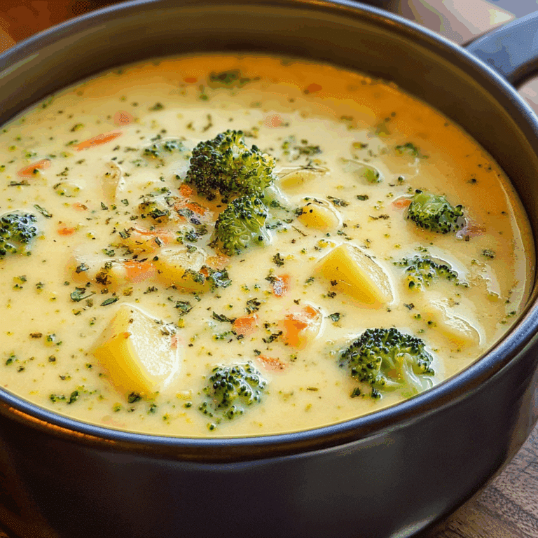 The Best Broccoli Potato Cheese Soup Recipe
