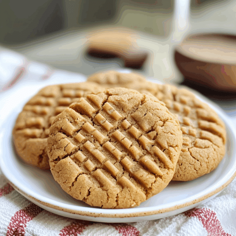 3-Ingredient Peanut Butter Cookies