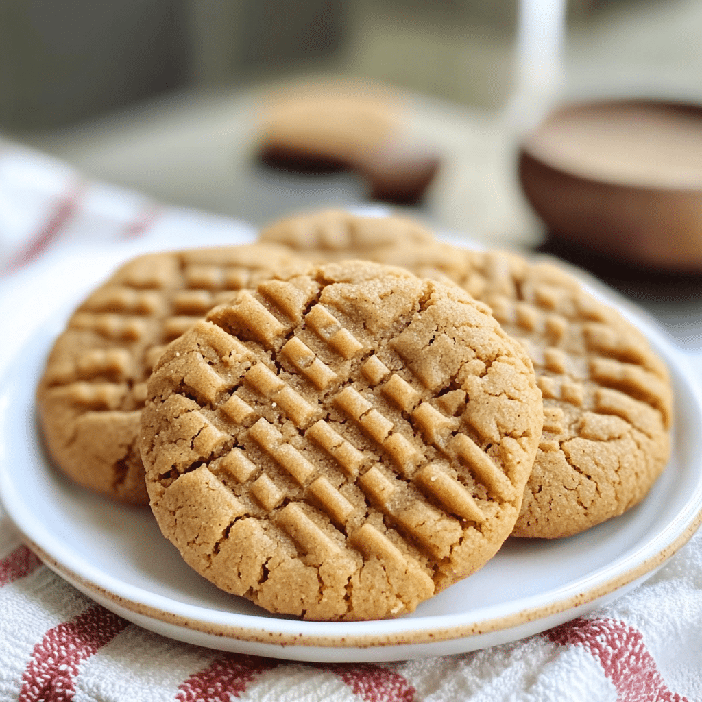 3-Ingredient Peanut Butter Cookies