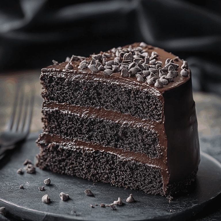 Black Chocolate Cake