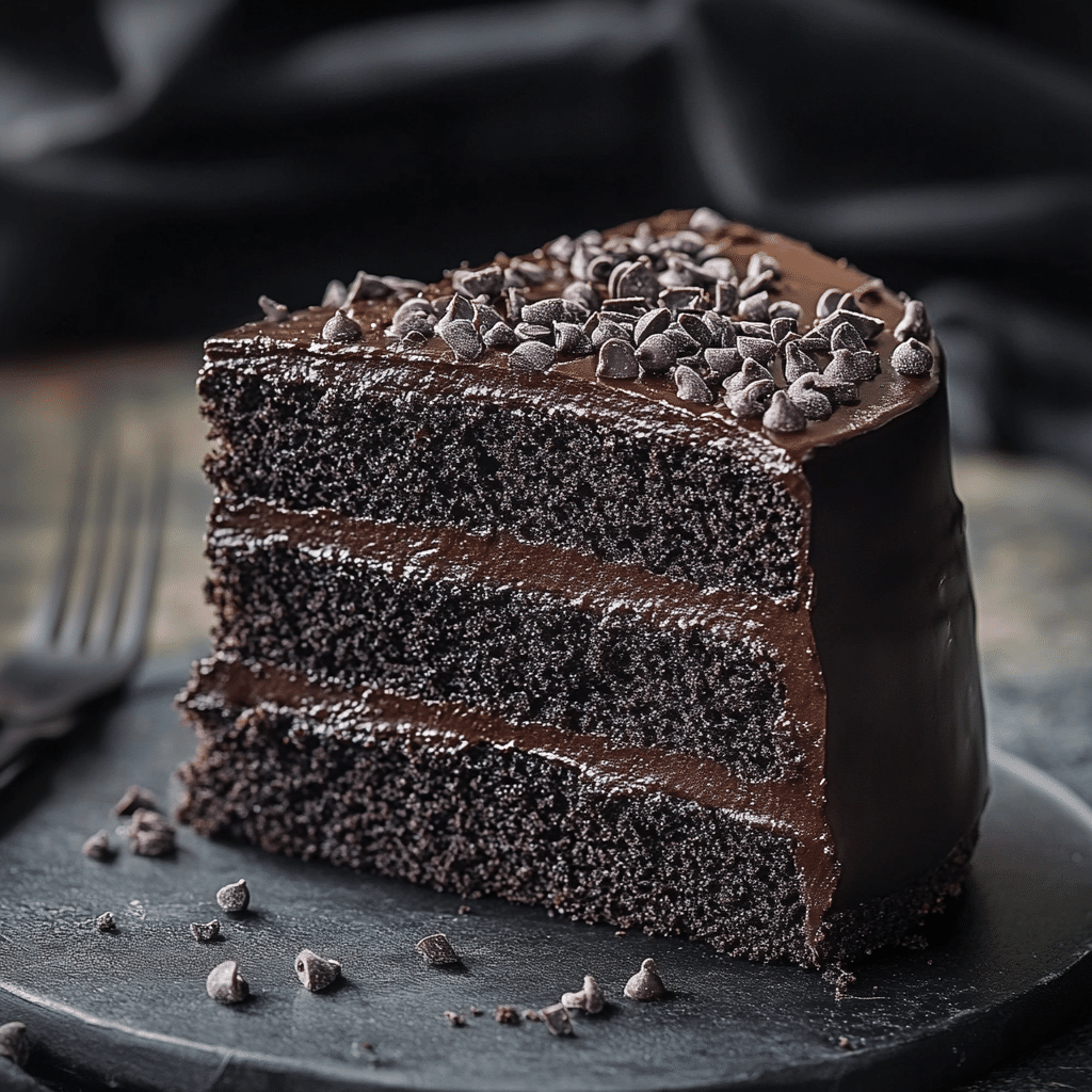 Black Chocolate Cake