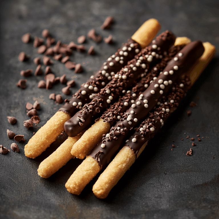 Chocolate-Dipped Cookie Sticks