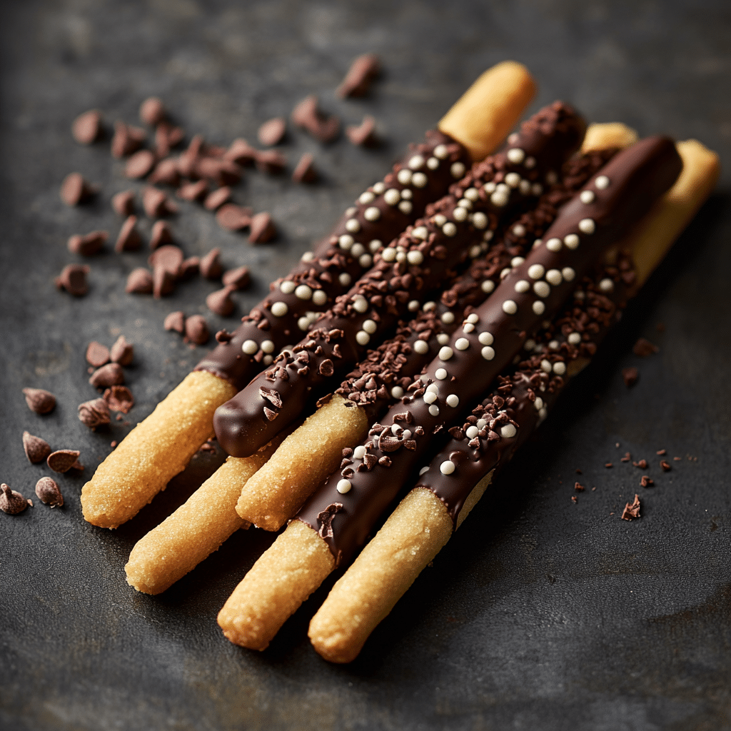 Chocolate-Dipped Cookie Sticks