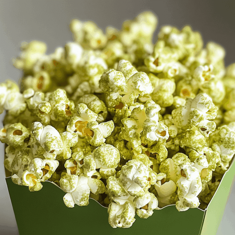 Green Matcha Popcorn