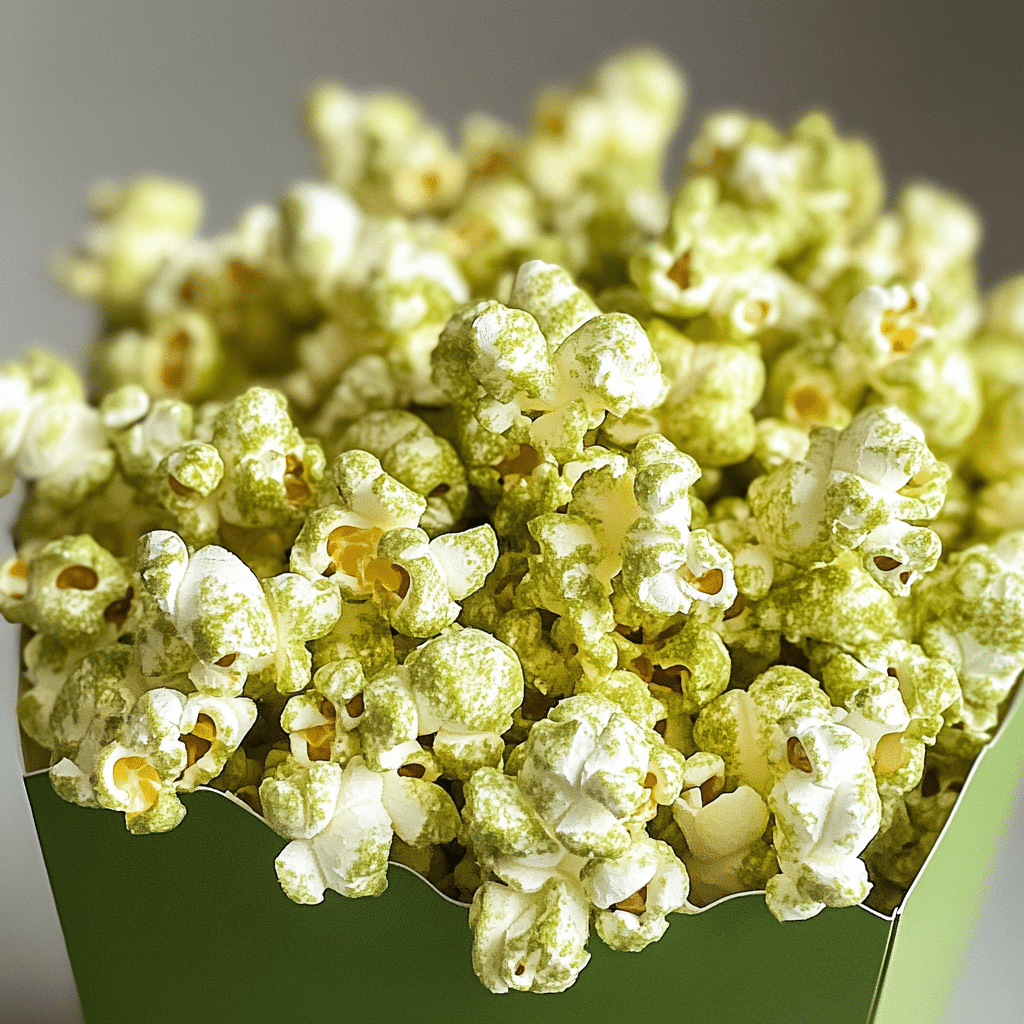 Green Matcha Popcorn
