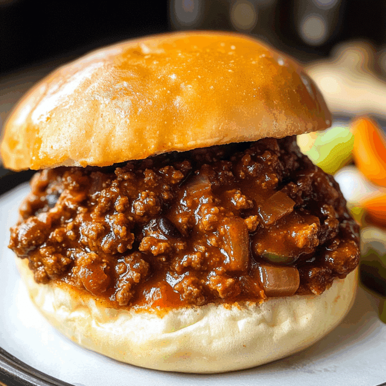 Homemade Sloppy Joes