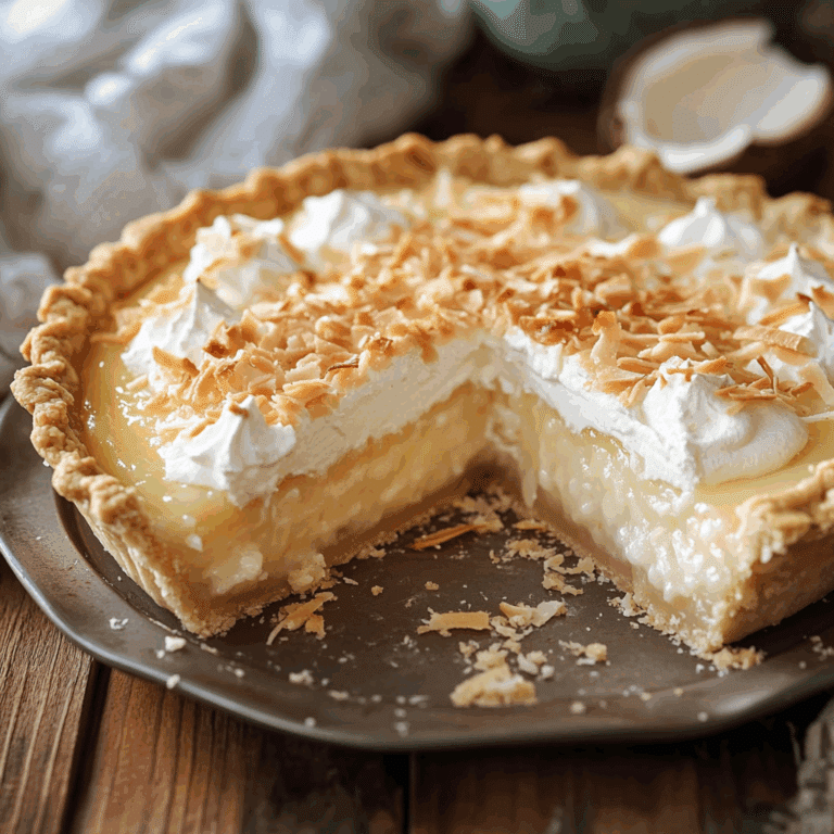 Old Fashion Coconut Pie