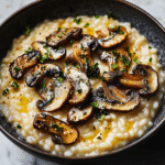 Oven Risotto With Crispy Roasted Mushrooms